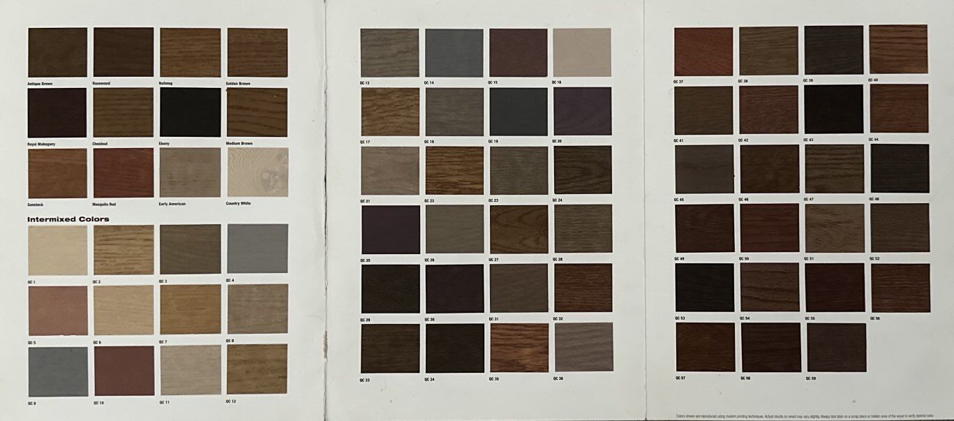 Duraseal's color trends